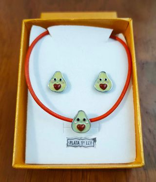 Conjunto Aguacate de plata