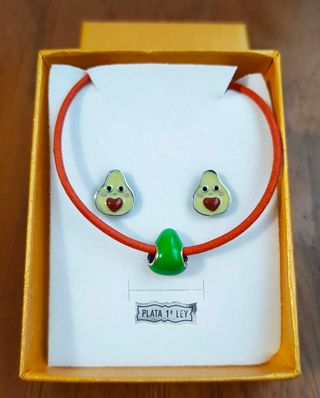 Conjunto Aguacate de plata