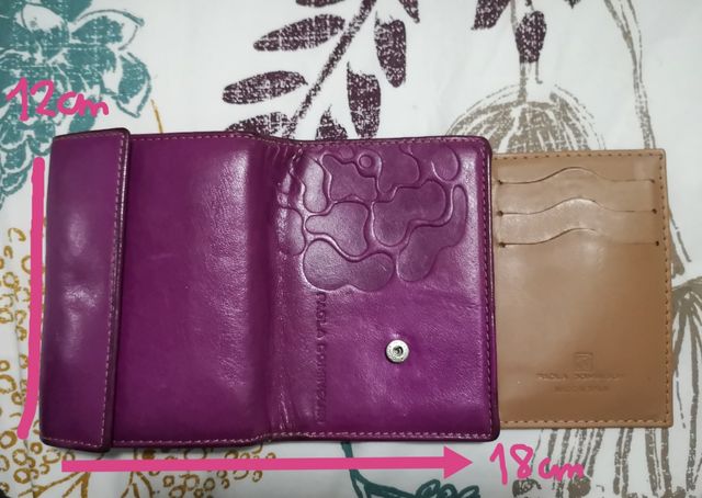 Cartera monedero,piel. Paola Dominguin