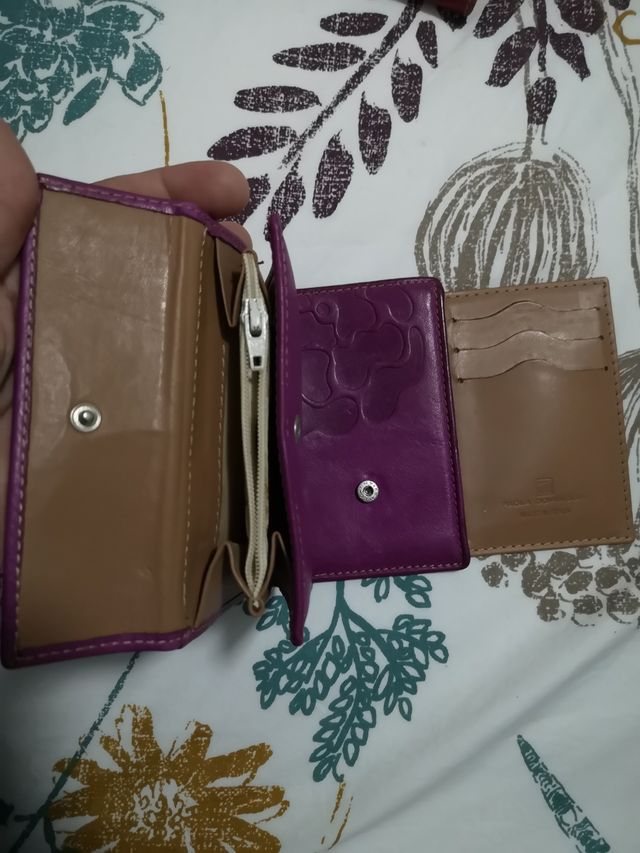 Cartera monedero,piel. Paola Dominguin