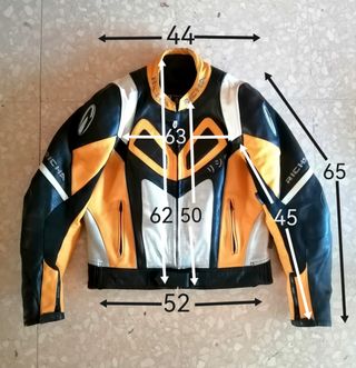Racing motociclismo cuero auténtico Richa. M. Medi