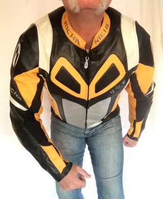 Racing motociclismo cuero auténtico Richa. M. Medi