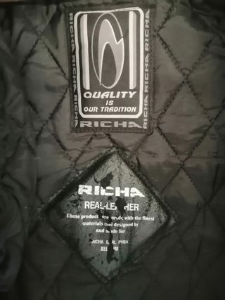 Racing motociclismo cuero auténtico Richa. M. Medi