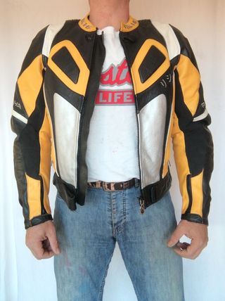 Racing motociclismo cuero auténtico Richa. M. Medi