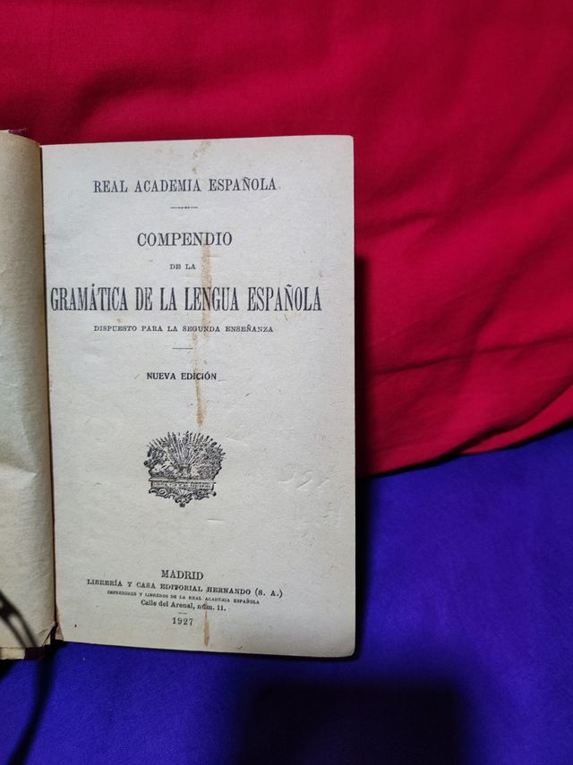 Gramática de la lengua española