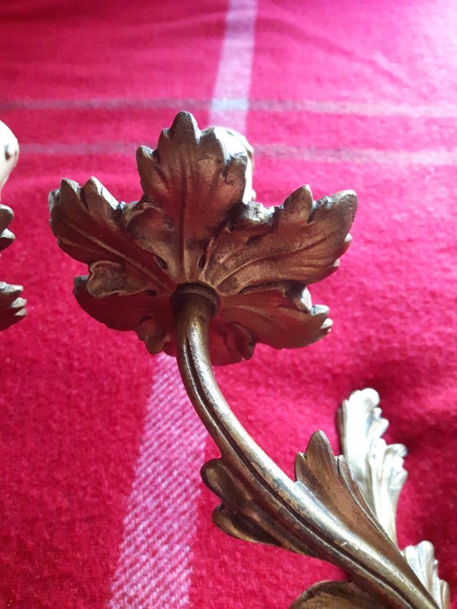 Pareja apliques bronce Luis XV