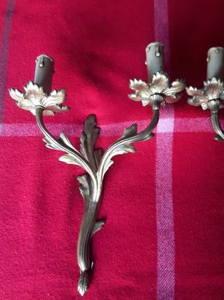 Pareja apliques bronce Luis XV