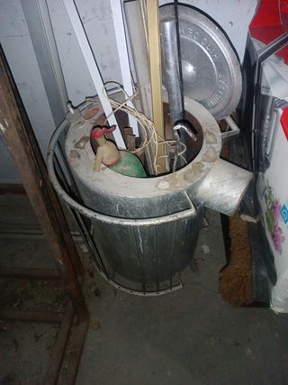 Estufa leña redonda