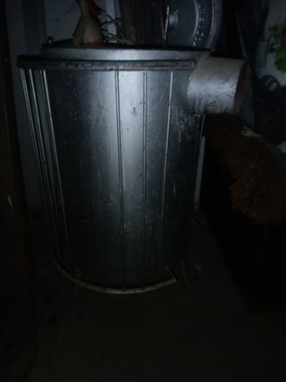 Estufa leña redonda
