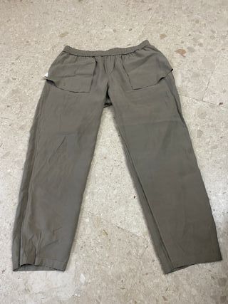 Pantalón largo verde pitillo ancho XXL