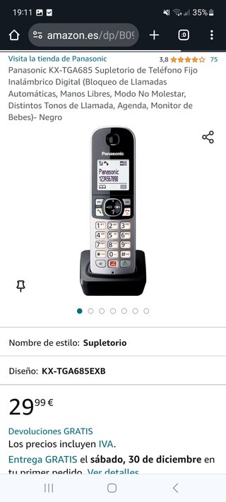 Panasonic telefono fijo