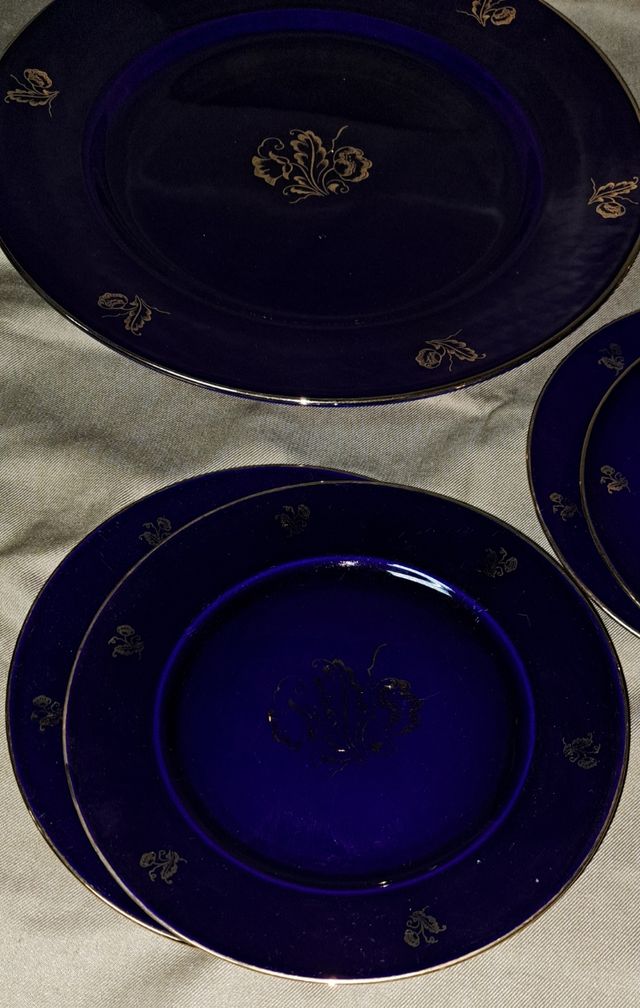 LOTE PORCELANA SUECA RORSTRAND 1 FUENTE 6 PLATOS 