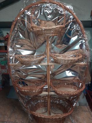 Cestas de mimbre venta en mano
