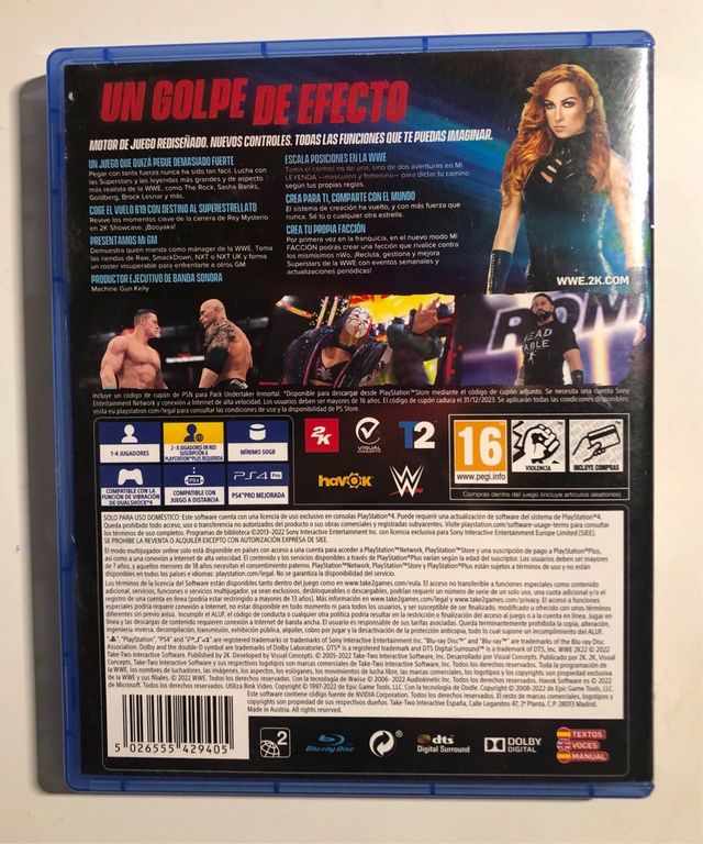 W2K22 VIDEOJUEGO PARA PS4