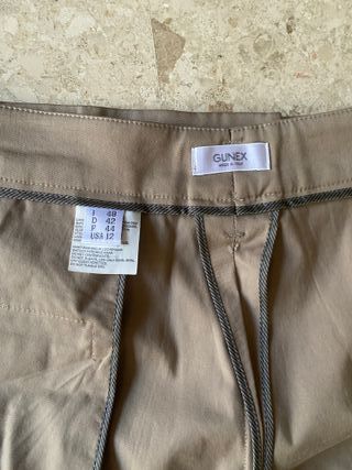 Pantalón largo recto beige - Gunex, Italia XL