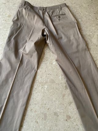 Pantalón largo recto beige - Gunex, Italia XL