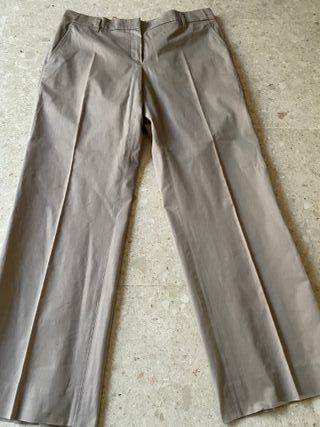 Pantalón largo recto beige - Gunex, Italia XL