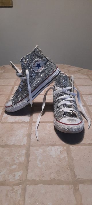 All Star Converse glitterate taglia 33