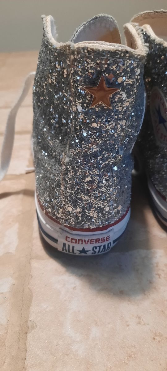 All Star Converse glitterate taglia 33