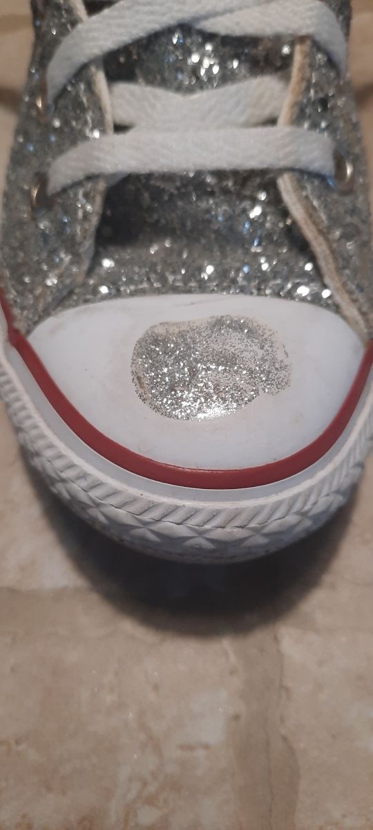 All Star Converse glitterate taglia 33