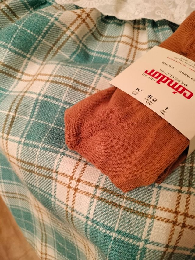 Vestido fina ejerique + leotardos condor