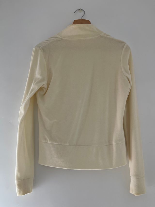 CHAQUETA BLANCA FINA DE TERCIOPELO