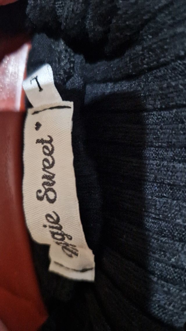 Vestido de punto negro