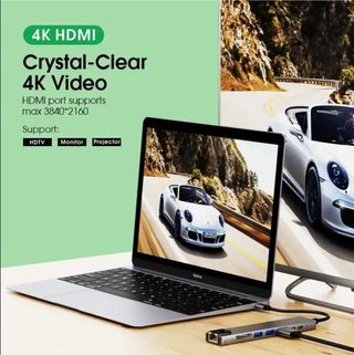 Hub USB 3.0 4K UHD HDMI RJ45 Ethernet SD Card Read