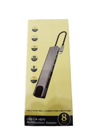 Hub USB 3.0 4K UHD HDMI RJ45 Ethernet SD Card Read