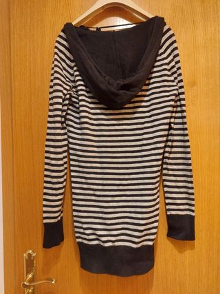 Jersey de rayas con capucha 