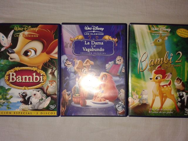 Películas Disney (3 dvd)