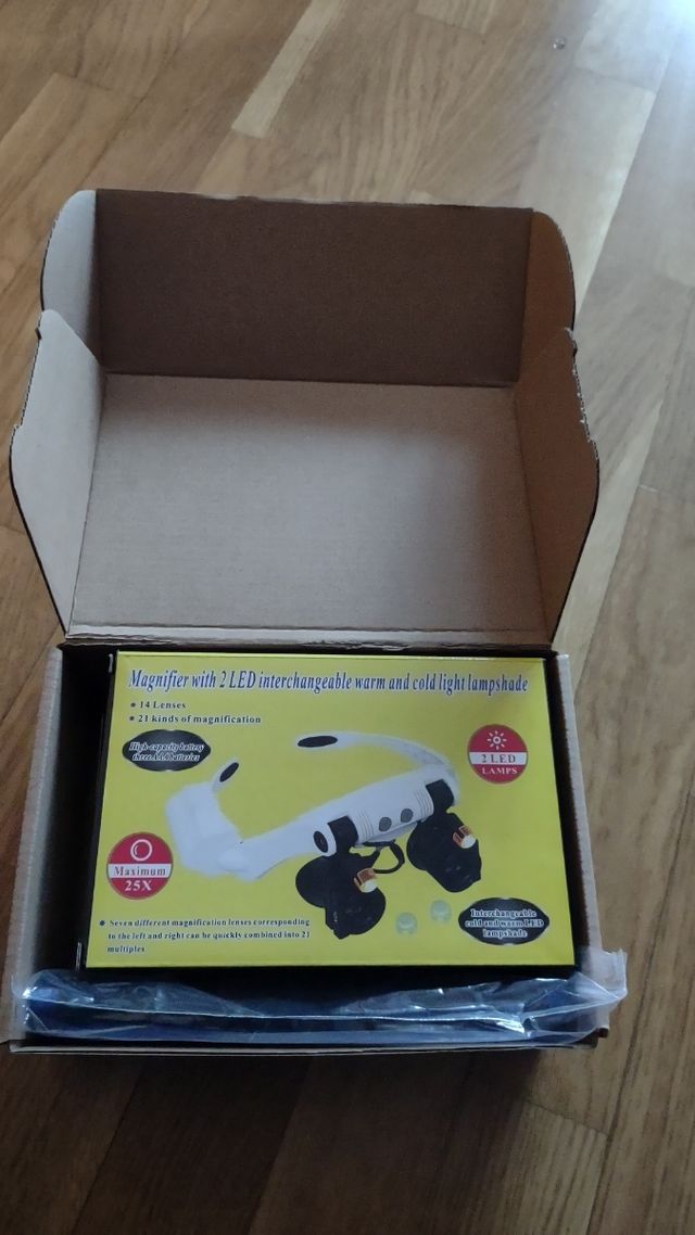 Lupa de diadema con luz led LIGHTSWIN