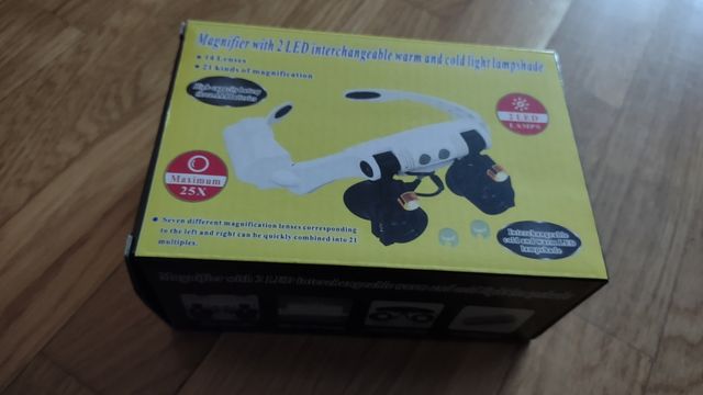 Lupa de diadema con luz led LIGHTSWIN