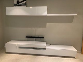 Muebles salon blancos