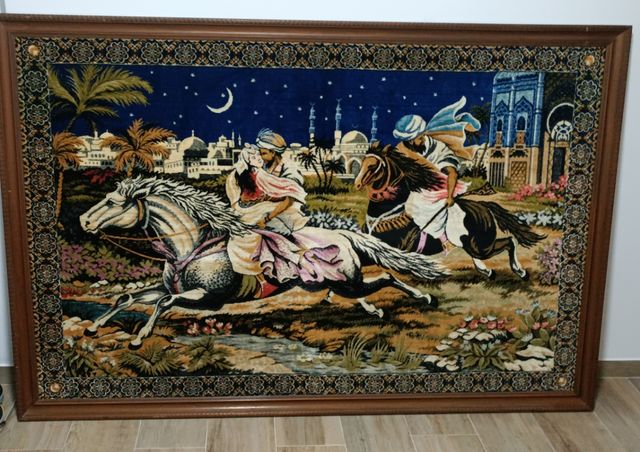 Cuadro tela vintage antiguo