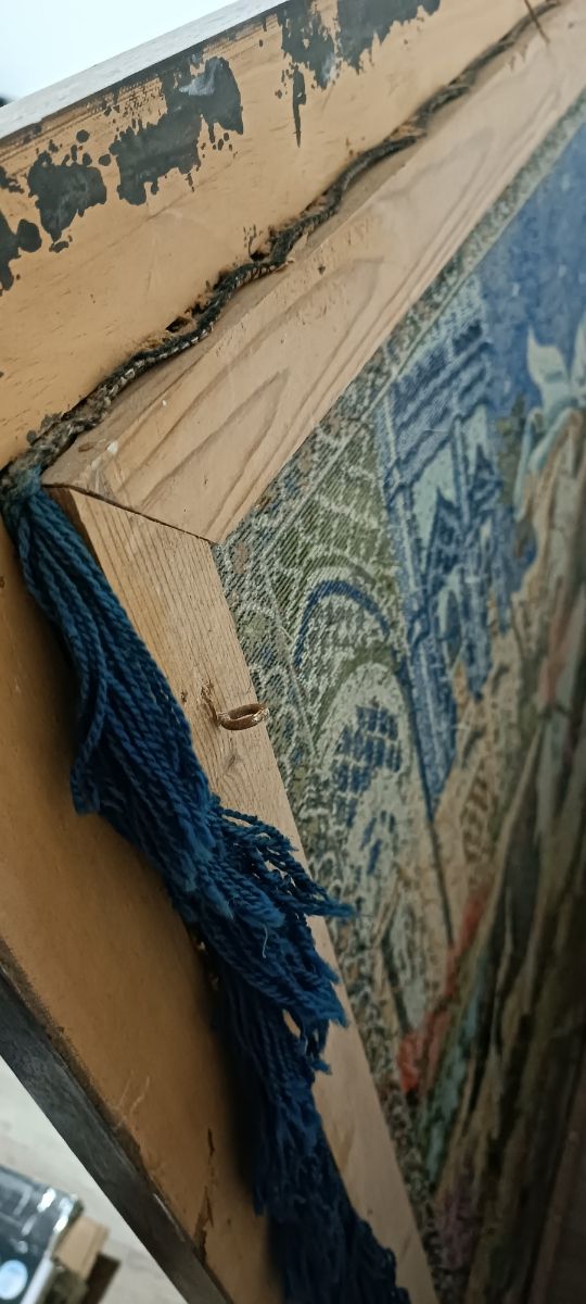 Cuadro tela vintage antiguo