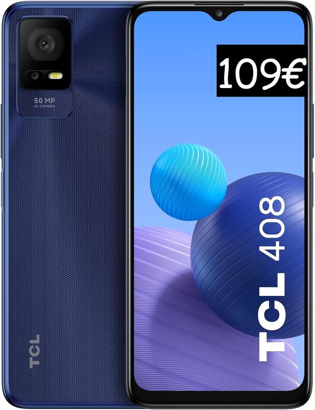➤ Potente telefono cellulare TCL 408, con 7 GB di RAM