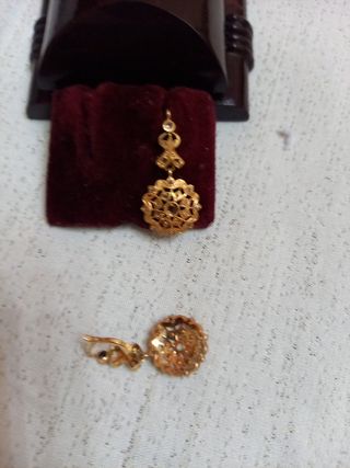 PENDIENTES ORO ANTIGUOS 