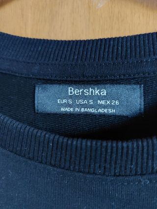 Sudadera corta del Bershka