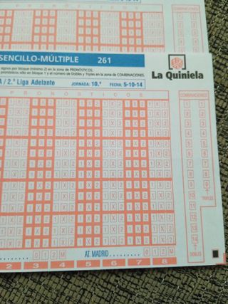 Lotería nacional y quiniela