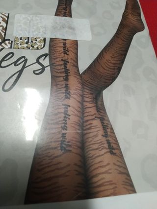 Collant Calzedonia tigrato scritte 40 d