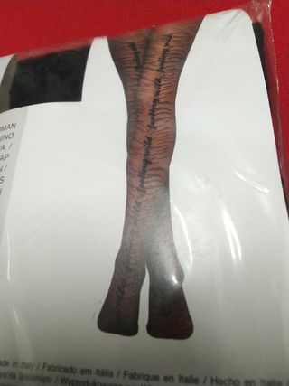 Collant Calzedonia tigrato scritte 40 d