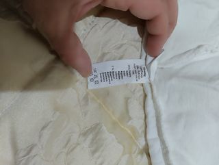 Pantalone bianco a costine 3 mesi