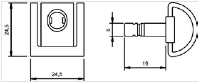 6 TORNILLOS RAPIDOS + SOPORTES C/ANODIZADO