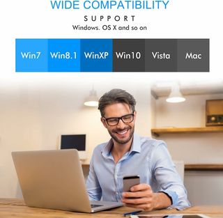 Adaptador WiFi AC 1200Mbps USB WiFi Dual Band 5Ghz