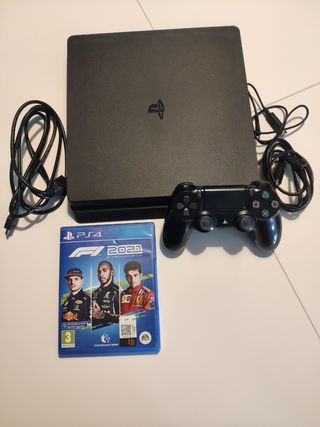 PS4 Slim 1Tb + mando original+ F1 2021