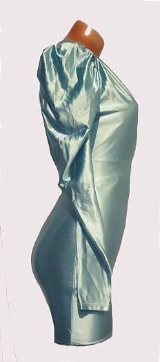 Vestido fiesta satinado ajustado