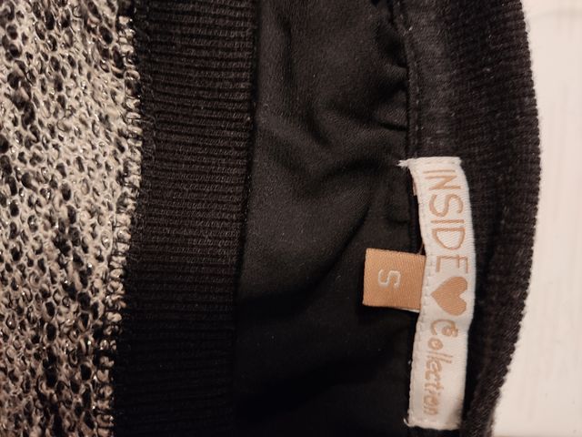 Jersey gris con hilo plateado