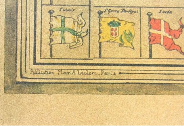 Coppia di cornici in legno con navi