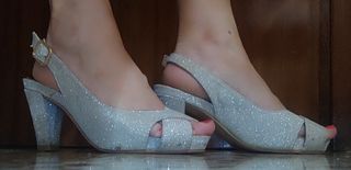 Sandalias tacón mujer 